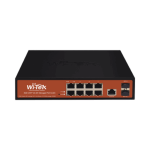 Switch Administrable de 8 puertos Gigabit Ethernet con PoE 802.3 af/at y 24V Pasivo + 2 SFP Gigabit, 150 W
