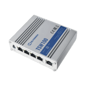 Switch Industrial No-Administrable 5 puertos Gigabit, PoE en 4 puertos 802.3af/at (120W)