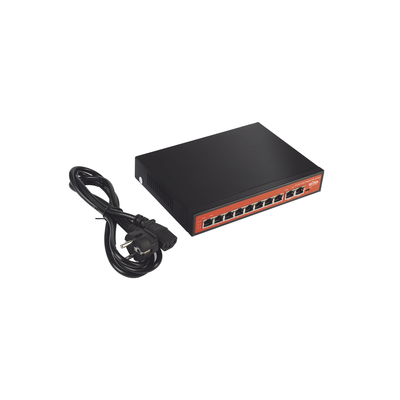 Switch PoE No administrable / PoE de Largo Alcance Hasta 250m / 8 Puertos PoE 10/100Mbps (Puerto 1 Hasta 60W, Puertos 2 al 8 Hasta 30W) + 2 Puertos Gigabit Uplink / Presupuesto 120 W / Plug and Play - Image 3