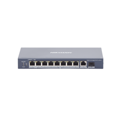 Switch PoE+ / No Administrable / 7 Puertos 1000 Mbps 802.3 af/at (30 W) / 2 Puertos 1000 Mbps Hi-PoE (90 W) / 1 Puertos 1000 Mbps Uplink / 1 Puerto SFP / Modo Extendido hasta 300 Metros / 110 Watts - Image 2