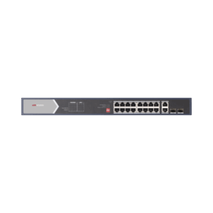 Switch Gigabit PoE+ / No Administrable / 16 Puertos 1000 Mbps PoE+ (4 Puertos PoE++ 90 W) / 2 Puertos 1000 Mbps Uplink + 2 Puertos SFP de Uplink / Modo Extendido hasta 300 Metros / 225 W