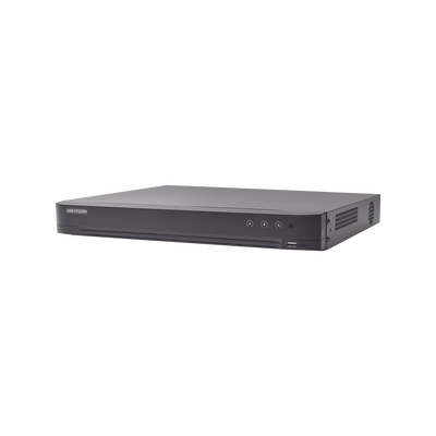 DVR 4 Canales TurboHD + 2 Canales IP / 5 Megapixel Lite – 3K Lite / Acusense (Evita Falsas Alarmas) / Audio por Coaxitron / Reconocimiento de Rostros (Base de Datos) / 1 Bahía de Disco Duro / H.265+ / Salida de Video en Full HD