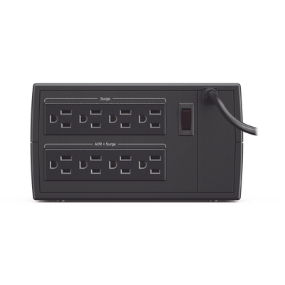 Regulador De Voltaje de 1500VA/750W, Entrada NEMA 5-15P, Con 8 Salidas NEMA 5-15R y Supresión de Picos a 245 Joules - Image 5