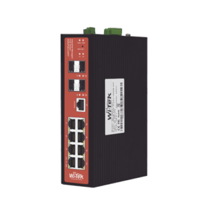 Switch Industrial 8 puertos / Administrable PoE / Puerto 1-2 PoE 24V/48V /  Puertos 3-8 puertos 802.3 af/at/bt / Presupuesto máx 240 W