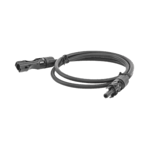 Cable Fotovoltaico 1 m, Negro, Calibre 10 AWG con Terminales MC4 en Ambos Extremos