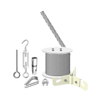 Kit de Sujeción de Mástil de 3 Metros a Piso de Concreto.