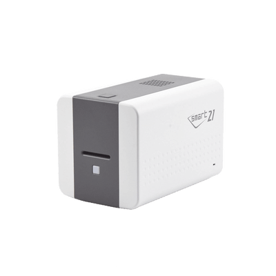 Impresora de Tarjetas Semi- automática SMART21 / Ingreso de Tarjetas Manual/Incluye Ribbon, Software y 100 Tarjetas PVC - Image 4