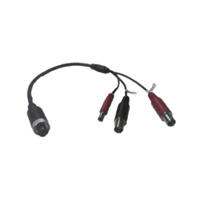 Cable Adaptador Tipo Aviación a BNC para Cámaras en DVR Móvil HIKVISION / 30 cm de Largo