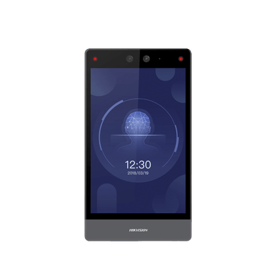 Terminal Facial Min Moe 8" Touch / Delgada y Estética / PoE / 100,000 rostros / Exterior IP65 / Función de Videoportero y Lectura de Códigos QR / Lectura de tarjetas / HIK-IA