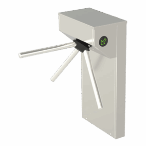 Torniquete Tipo Tripode de Medio Cuerpo / Acabado en Acero Inoxidable / De Apertura Bidireccional / Compatible Con Paneles de Control De Acceso
