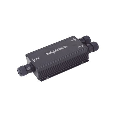Extensor PoE/ 100 Metros / Intemperie (IP66) / 60 Watts / 1 puerto @ 2 salidas a 30 W / No requiere fuente de alimentación adicional