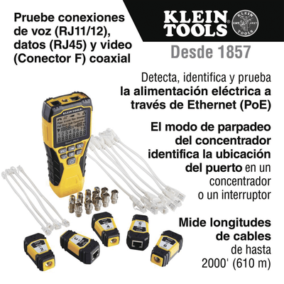 Probador Scout™ Pro 3 con kit de transmisores remotos Test-n-Map™ (Inspección PoE) - Image 12