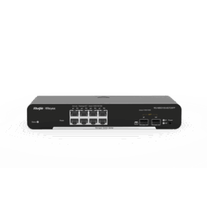 Switch Administrable PoE Capa 2, con 8 puertos Gigabit PoE 802.3af/at + 2 SFP para fibra 1Gb, gestión gratuita desde la nube, 125w