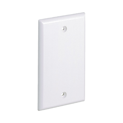Placa de Pared Ciega Universal, Material ABS, Color Blanco