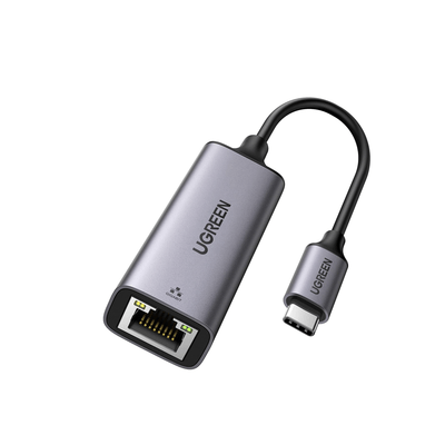 Adaptador de Red USB-C 3.1 (5 Gbps) a RJ45 | Thunderbolt 3 | Admite 10/100/1000 Mbps |  Chip Inteligente | Amplia Compatibilidad | Caja de Aluminio | Longitud del cable 10 cm.