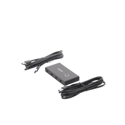 Conmutador USB para Compartir 4 Puertos USB 3.0 a 2 PC Ìs | Cambio Mediante Botón | Incluye Dos Cables USB de 1.5 m | ABS | Permite que 2 Usuarios Compartan 4 Dispositivos Periféricos USB3.0, como una impresora, un escáner, etc. - Image 6