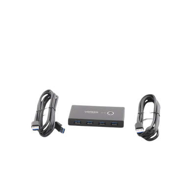 Conmutador USB para Compartir 4 Puertos USB 3.0 a 2 PC Ìs | Cambio Mediante Botón | Incluye Dos Cables USB de 1.5 m | ABS | Permite que 2 Usuarios Compartan 4 Dispositivos Periféricos USB3.0, como una impresora, un escáner, etc. - Image 5