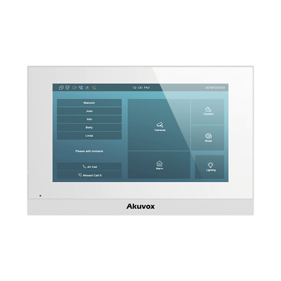 Monitor Linux / Pantalla Touch de 7 Pulgadas / SIP / POE / WIFI / Compatible con Frentes de Calle Akuvox