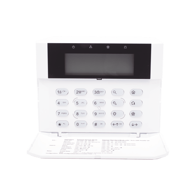 (AX HYBRID PRO) Teclado Compatible con el Panel Hybrid Pro Hikvision DS-PHA64-LP y DS-PHA64-LP(B) / Pantalla LCD / 2 zonas cableadas / 1 salida de alarma / 64 Llaveros - Image 2