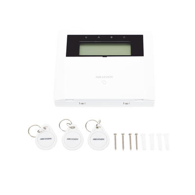 (AX HYBRID PRO) Teclado Compatible con el Panel Hybrid Pro Hikvision DS-PHA64-LP y DS-PHA64-LP(B) / Pantalla LCD / 2 zonas cableadas / 1 salida de alarma / 64 Llaveros - Image 5