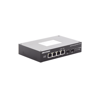 Switch Industrial No Administrable Gigabit / 3 Puertos Gigabit PoE+ (30 W) + 1 Puerto Gigabit PoE++ (60 W) / 2 Puertos SFP / 65 W Total / 48 a 57 VCD / Ideal para Proyectos / 300 Metros de Distancia - Image 6