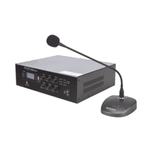 KIT de Amplificador de 120W Modelo SFB120 | más Micrófono de Escritorio Modelo SF621A