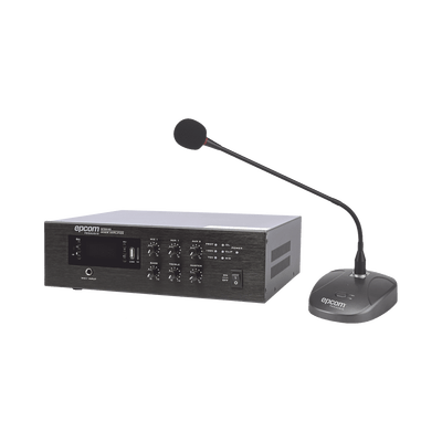 KIT de Amplificador de Audio de 240W Modelo SFB240 | más Micrófono de Escritorio Modelo SF621A