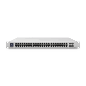 UniFi Switch Enterprise administrable capa 3, 48 puertos 2.5GbE RJ45 POE+, 4 puertos 10G SFP+, 720W, con pantalla táctil de 1.3"