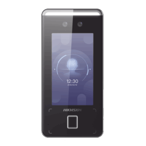 Terminal Min Moe WiFi de Reconocimiento Facial ULTRA RÁPIDO (Exterior IP65) / Hasta 1.5 mts en lectura / Soporta P2P Hik-Connect / 3,000 Usuarios /QR y Videoportero (ambientes de bajo ruido) / HIK-IA
