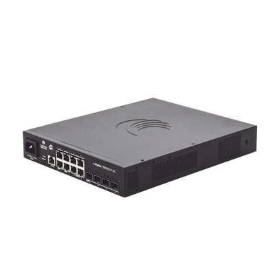 Switch cnMatrix TX1012-AC-P PoE Ideal para WISP  / 8 Puertos Gigabit PoE + 4 SFP+ / PoE Budget 200W /Capa 2 y Capa 3 / Gestión Gratuita Desde la Nube