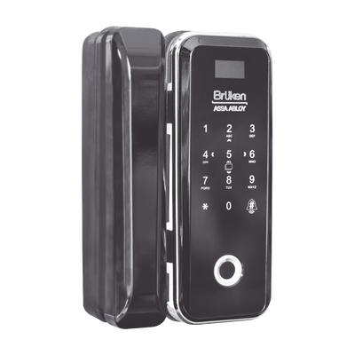 Cerrojo Electrónico con Lector de Huella/ Contraseña/ Tarjeta para Puerta de Vidrio