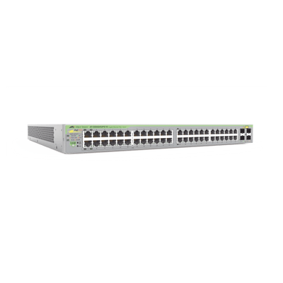 Gigabit webSmart switch, 48 Puertos Totales, 24c/PoE+ 10/100/1000T, 4 Puertos SFP