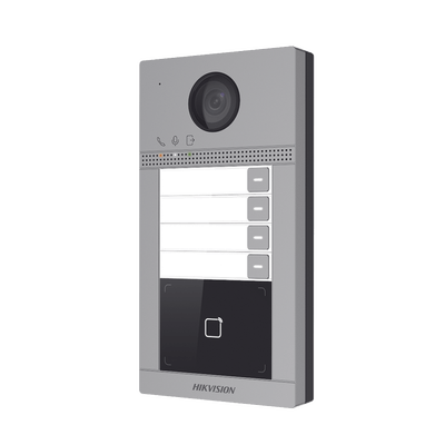 Videoportero IP 2 Megapixel / Llamada y Apertura Remota desde App Hik-Connect (Requiere monitor )/ PoE / Exterior IP65 + Antivandalico IK08 / 4 Departamento / Apertura con Tarjeta / Soporta 2 Puertas y hasta 6 Monitores - Image 4
