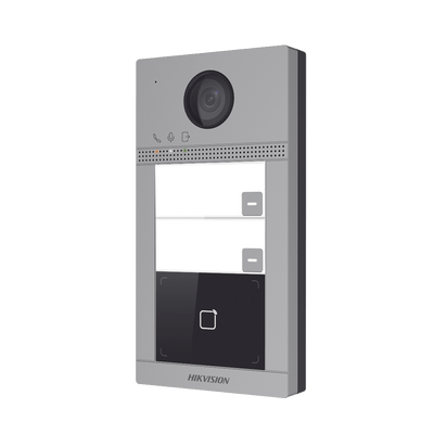 Videoportero IP 2 Megapixel / Llamada y Apertura Remota desde App Hik-Connect (requiere monitor) / PoE / Exterior IP65 + Antivandalico IK08 / 2 Departamentos / Apertura con Tarjeta / Soporta 2 Puertas y hasta 6 Monitores - Image 4