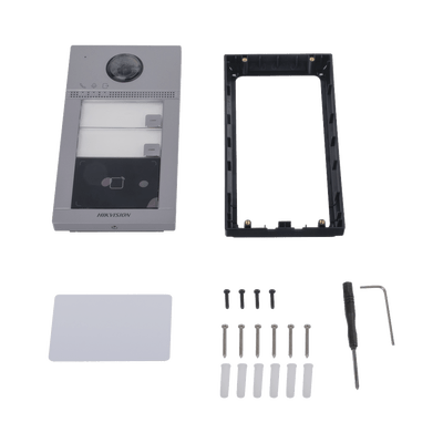 Videoportero IP 2 Megapixel / Llamada y Apertura Remota desde App Hik-Connect (requiere monitor) / PoE / Exterior IP65 + Antivandalico IK08 / 2 Departamentos / Apertura con Tarjeta / Soporta 2 Puertas y hasta 6 Monitores - Image 5