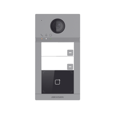 Videoportero IP 2 Megapixel / Llamada y Apertura Remota desde App Hik-Connect (requiere monitor) / PoE / Exterior IP65 + Antivandalico IK08 / 2 Departamentos / Apertura con Tarjeta / Soporta 2 Puertas y hasta 6 Monitores - Image 2