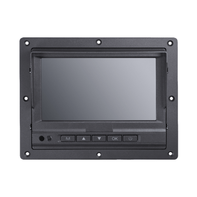 Monitor y Botones de 7" LCD / Compatible con DVR Móvil HIKVISION / Conector Tipo Aviación