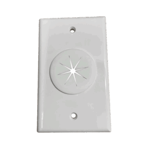 Placa de Pared, con Orificio y Grommet, Ideal para pasar cables