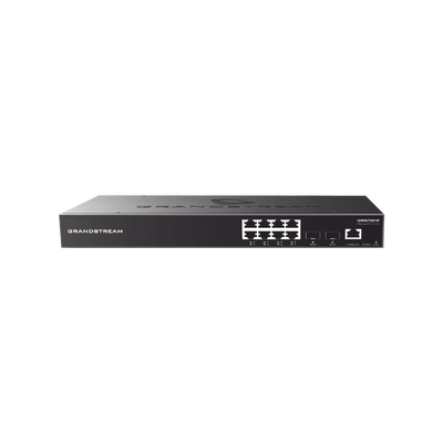 Switch PoE+ Gigabit Administrable / 8 puertos 10/100/1000 Mbps + 2 Puertos SFP Uplink / Hasta 120W / Compatible con GWN Cloud.