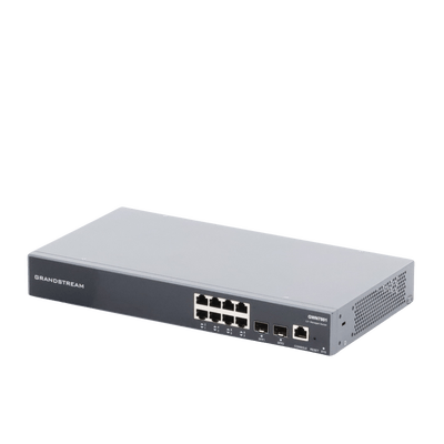 Switch Gigabit Administrable / 8 puertos 10/100/1000 Mbps + 2 Puertos SFP Uplink / Compatible con GWN Cloud. - Image 4