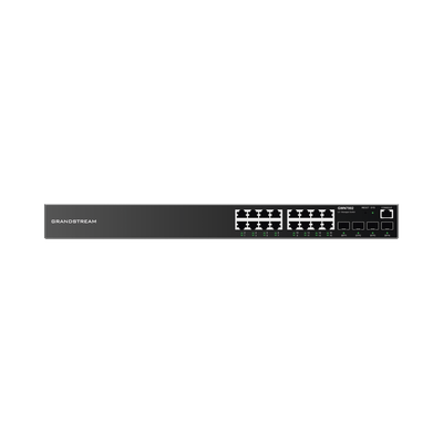 Switch Gigabit Administrable / 16 puertos 10/100/1000 Mbps + 4 Puertos SFP Uplink / Compatible con GWN Cloud. - Image 2