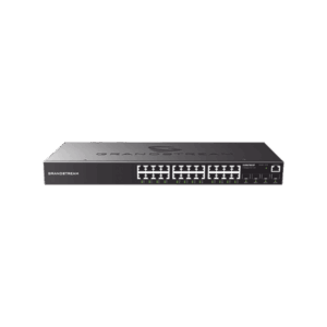 Switch Gigabit Administrable / 24 puertos 10/100/1000 Mbps + 4 Puertos SFP Uplink / Compatible con GWN Cloud.