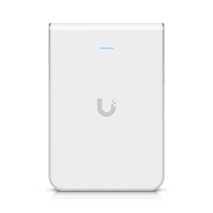 Access Point UniFi U6 In Wall/Montaje p/pared, WIFI 6 2.4 Y 5 Ghz, hasta 5.3 Gbps, 1 pto PoE In, 4 ptos secundarios (1 PoE Out)