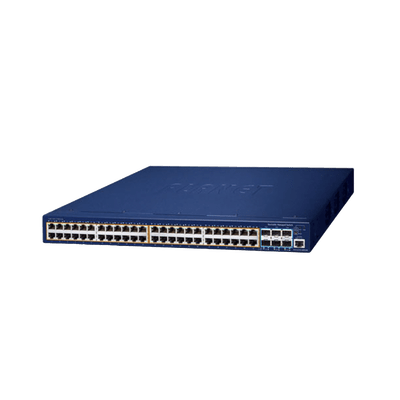 Switch Administrable Stacking Capa 3, 48 Puertos PoE Gigabit 802.3at, 6 Puertos SFP de 10 G, Incluye Fuente Redundante de 55 V cc - Image 2