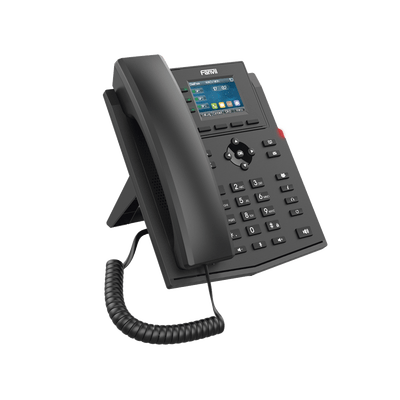 Teléfono IP empresarial para 4 líneas SIP con pantalla LCD de 2.4 pulgadas a color, Opus y conferencia de 3 vías, PoE. - Image 3