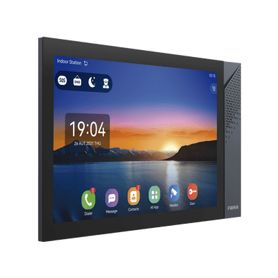 Monitor IP/SIP para interior con Android, Wi-Fi, Bluetooth, Pantalla táctil de 10.1", audio de 2 vías, PoE, 8 interfaces de entrada de alarma. - Image 3