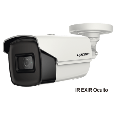 Bala TURBOHD 4K (8 Megapixeles) / Gran Angular 102º / Lente 2.8 mm / Exterior IP67 / IR EXIR 60 mts / dWDR