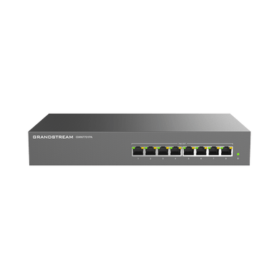 Switch PoE+ Gigabit No Administrable / 8 puertos 10/100/1000 Mbps / 8 puertos PoE+ /  hasta 145W