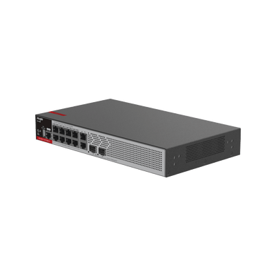 Switch PoE+ Empresarial 125 Watts, Administrable L2+, 8 Puertos PoE Gigabit , 2 Puertos Uplink Gigabit y 2 Puertos Uplink SFP 2.5G