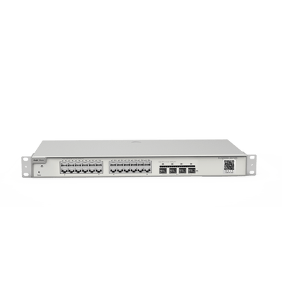 Switch Administrable Capa 3 con 24 puertos Gigabit + 4 SFP+ para fibra 10Gb, gestión gratuita desde la nube
